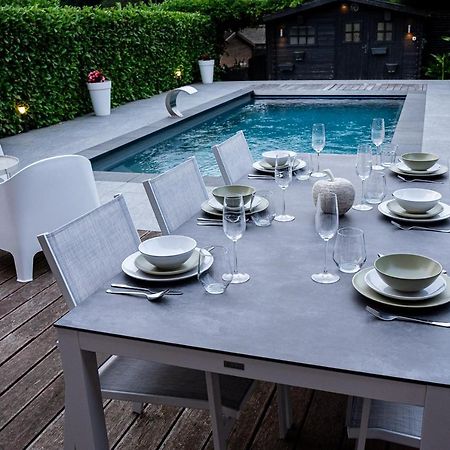 Chez Sabine Et Eric Maison Pour 6 Personnes Avec Piscine Chauffee Andenne Exteriör bild